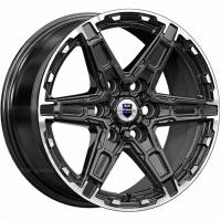 8*18 6*114,3 ET25 66,1 КиК Дистрикт (КС1159) Черный бриллиант
